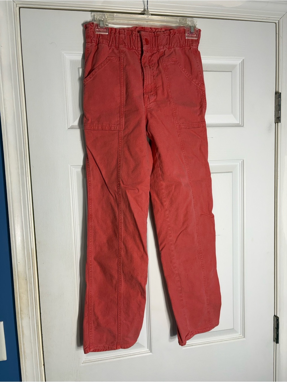 MOTHER Coral Corduroy Utility Pants